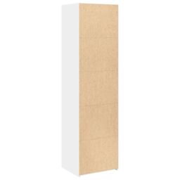 Berkfield Home Highboard White 50x41x185 cm Engineered Wood - Size: 50 x 41 x 185 cm - thumbnail 6