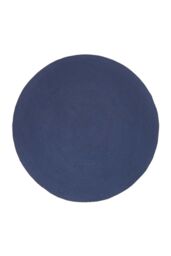 Homescapes Handmade Woven Braided Oval Rug in Navy - Size: 60 cm x 90 cm - thumbnail 4