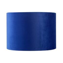 Happy Homewares Deep Sea Blue Velvet Drum Lamp Shade with Inner Floral Pattern Lining - Size: 10 inches - thumbnail 3