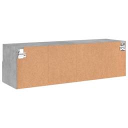 Berkfield Home TV Wall Cabinet Concrete Grey 100x30x30 cm Engineered Wood - Size: 100 x 30 x 30 cm - thumbnail 9
