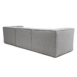 Abakus Direct Doris Basket Weave 4 Seater Sofa with Modular Comfort & Timeless Style in Grey - thumbnail 9