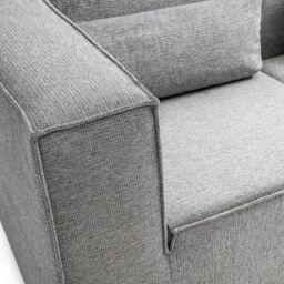 Abakus Direct Doris Basket Weave 4 Seater Sofa with Modular Comfort & Timeless Style in Grey - thumbnail 6