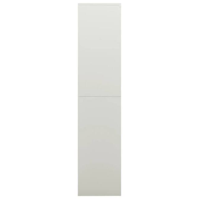 Berkfield Home Locker Cabinet Light Grey 90x40x180 cm Steel - Size: 90 x 40 x 180 cm - image 1