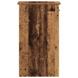 Berkfield Home Durable Computer Tower Stand with Drawer Old Wood 35x45x77 cm in Brown - Size: 35 x 45 x 77 cm - thumbnail 6