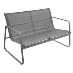 Nordara grey 4 Piece Outdoor Garden Set Bistro Table Chair Patio Sofa - thumbnail 4