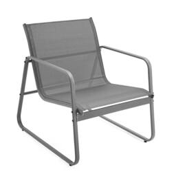 Nordara grey 4 Piece Outdoor Garden Set Bistro Table Chair Patio Sofa - thumbnail 3