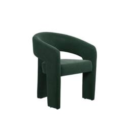 Lemon Pavilion Furniture Alba Indoor Dining Chair - Velvet - L52.5xW59xH75 cm - Forest Green - thumbnail 1