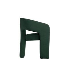 Lemon Pavilion Furniture Alba Indoor Dining Chair - Velvet - L52.5xW59xH75 cm - Forest Green - thumbnail 4