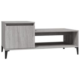 Berkfield Home Coffee Table Grey Sonoma 100x50x45 cm Engineered Wood - Size: 100 x 50 x 45 cm - thumbnail 2