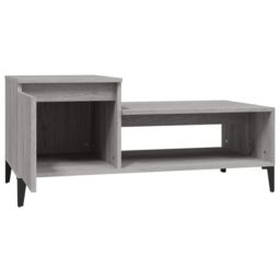 Berkfield Home Coffee Table Grey Sonoma 100x50x45 cm Engineered Wood - Size: 100 x 50 x 45 cm - thumbnail 5