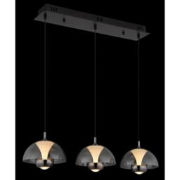 Netlighting Arus Bar Pendant Ceiling Light Matt Black 3x LED 3000K - thumbnail 5