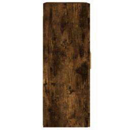 Berkfield Home Wall Mounted Cabinets 2 pcs Smoked Oak Engineered Wood in Brown - thumbnail 8