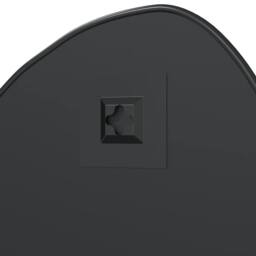Berkfield Home Wall Mirror Black 50x40 cm - thumbnail 5