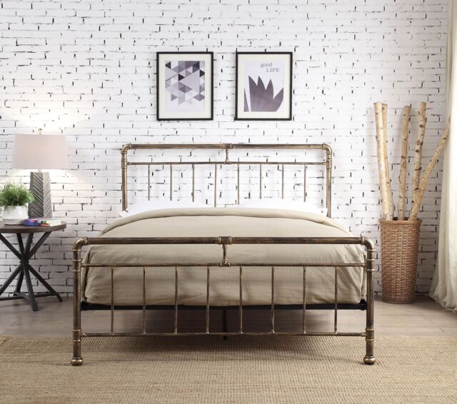 Flintshire Furniture Ltd Cilcain Metal Bed Frame in Bronze - Size: King - image 1