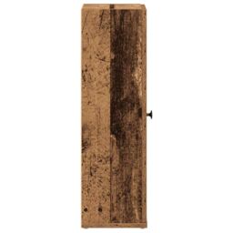 Berkfield Home Bathroom Cabinet with Roll Holder Old Wood 20.5x22x72 cm in Brown - thumbnail 6