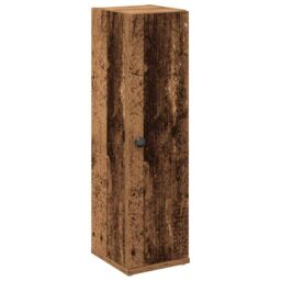 Berkfield Home Bathroom Cabinet with Roll Holder Old Wood 20.5x22x72 cm in Brown - thumbnail 2