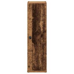 Berkfield Home Bathroom Cabinet with Roll Holder Old Wood 20.5x22x72 cm in Brown - thumbnail 4