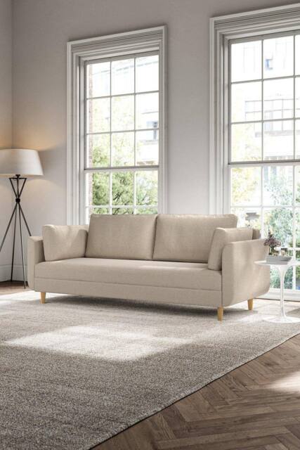 Time4sleep Sorrento Pocket Rest Natural Weave Sofa Bed - image 1