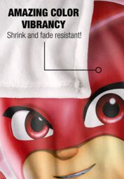 Hasbro PJ Masks Kids Owlette Character Silky Touch Blanket 152x127cm in White - Size: 152x127 cm - thumbnail 4