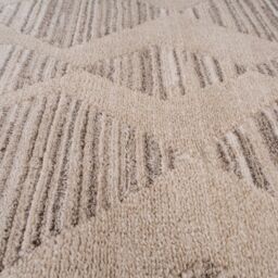 Kukoon Neutral Beige Diamond Geometric Area Rug - Size: 200 cm x 290 cm - thumbnail 5