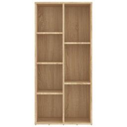 Berkfield Home Book Cabinet Sonoma Oak 50x25x106 cm Engineered Wood in Brown - Size: 50 x 25 x 106 cm - thumbnail 4