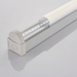 Loops 5ft Emergency Batten Light Fitting - 41W Cool White LED - Gloss White & Opal - thumbnail 4