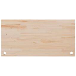 Berkfield Home Beautiful Desk Top White 100x50x2.5 cm Solid Wood Pine - thumbnail 4