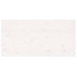 Berkfield Home Beautiful Desk Top White 100x50x2.5 cm Solid Wood Pine - thumbnail 5
