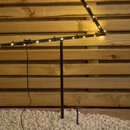 Samuel Alexander 73cm x 80cm dewdrop xmas tree with garden stakes in Black - Size: 73 cm x 80 cm - thumbnail 4