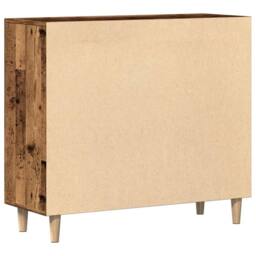 Berkfield Home Sideboard Old Wood 90x34x80 cm Engineered Wood in Brown - Size: 90 x 34 x 80 cm - thumbnail 8
