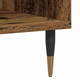 Berkfield Home Record Cabinet Old Wood 84, 5x38x89 cm Engineered Wood in Brown - Size: 5 x 38 x 89 cm - thumbnail 8