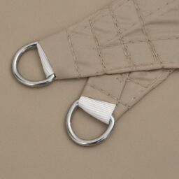 Berkfield Home Sunshade Sail Oxford Fabric Square 2x2 m Taupe - thumbnail 5