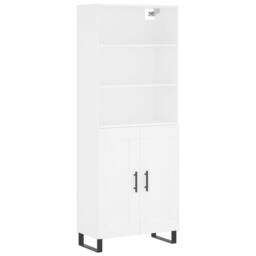 Berkfield Home Highboard White 69.5x34x180 cm Engineered Wood - thumbnail 3