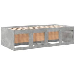 Berkfield Home Daybed with Drawers without Mattress Concrete Grey 90x190 cm Single - thumbnail 6