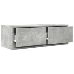 Berkfield Home TV Cabinet Concrete Grey 80x31x25.5 cm Engineered Wood - thumbnail 5