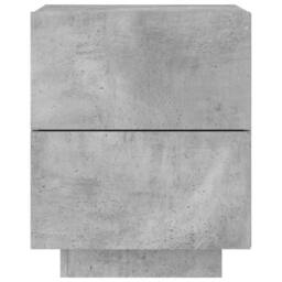 Berkfield Home Decorative Bedside Cabinet with LED Lights Concrete Grey Engineer - thumbnail 7