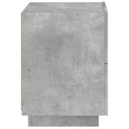 Berkfield Home Decorative Bedside Cabinet with LED Lights Concrete Grey Engineer - thumbnail 8