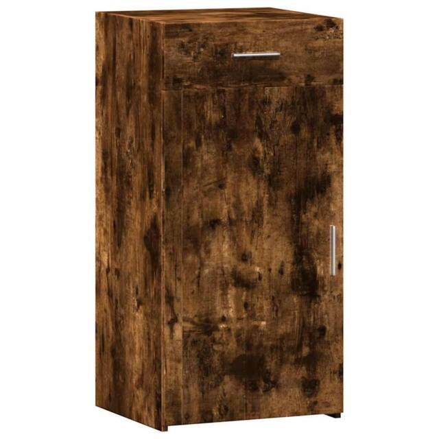 Berkfield Home Sideboard Smoked Oak 45x42.5x93 cm Engineered Wood in Brown - image 1
