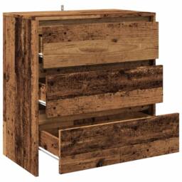 Berkfield Home Sideboard Old Wood 70x41x75 cm Engineered Wood in Brown - Size: 70 x 41 x 75 cm - thumbnail 7