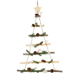 Dibor Christmas Hanging Shooting Star Tree Ladder 70cm in White - thumbnail 2