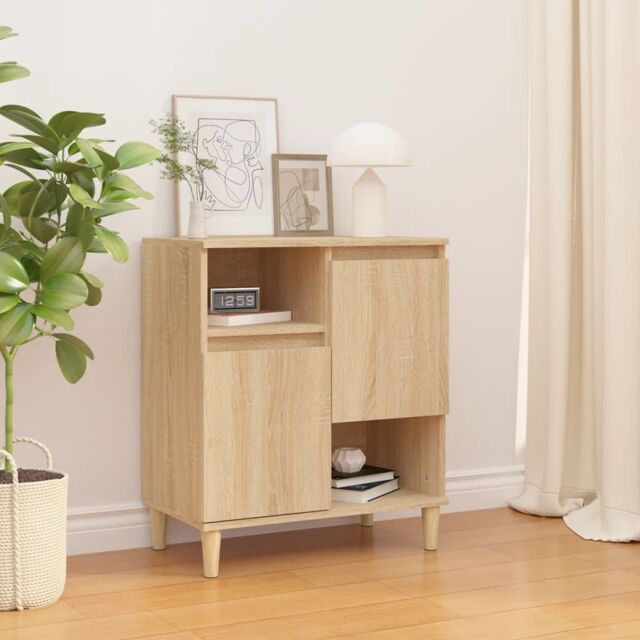 Berkfield Home Sideboard Sonoma Oak 60x35x70 cm Engineered Wood in Brown - Size: 60 x 35 x 70 cm - image 1