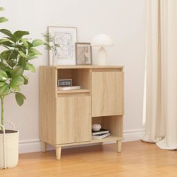 Berkfield Home Sideboard Sonoma Oak 60x35x70 cm Engineered Wood in Brown - Size: 60 x 35 x 70 cm - thumbnail 1