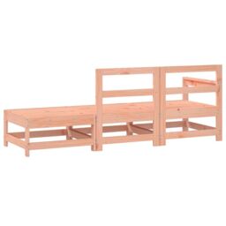Berkfield Home 3 Piece Garden Lounge Set Solid Wood Douglas in Brown - thumbnail 3