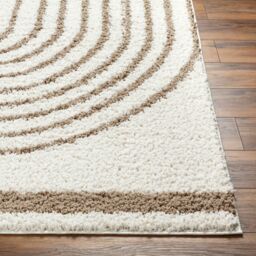 Livabliss Birmingham-Shaggy Black Blue Grey Global Soft Plush Pile Living Rug in Tan - Size: 160 cm x 215 cm - thumbnail 5
