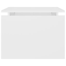 Berkfield Home Coffee Table White 68x50x38 cm Engineered Wood - Size: 68 x 50 x 38 cm - thumbnail 6