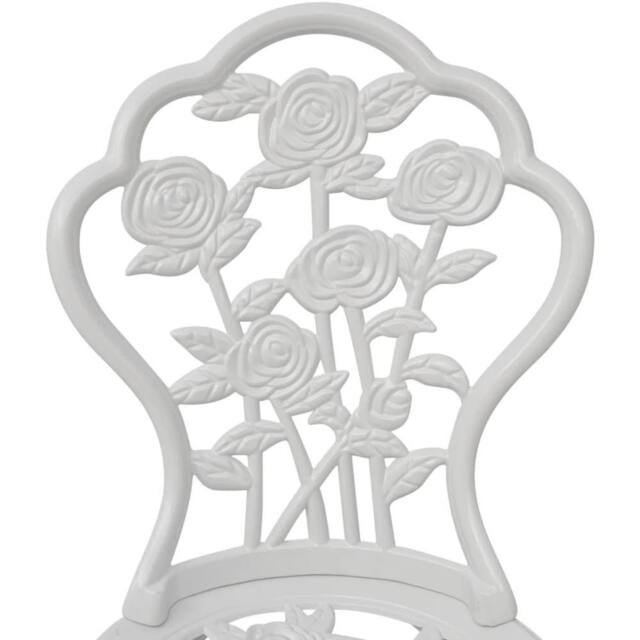 Berkfield Home Decorative Bistro Chairs 2 pcs Cast Aluminium White - image 1