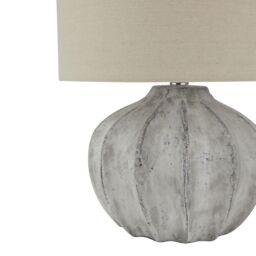 Love Lace Darcy Antique White Flute Lamp in Stone - thumbnail 2