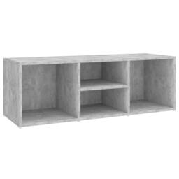 Berkfield Home Shoe Storage Bench Concrete Grey 105x35x35 cm Engineered Wood - Size: 105 x 35 x 35 cm