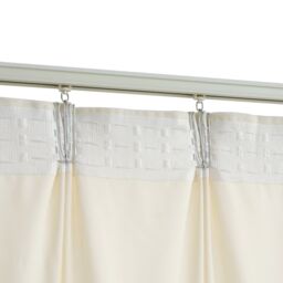 Berkfield Home Blackout Curtains 2 pcs with Hooks Velvet Cream 140x175 cm - thumbnail 4
