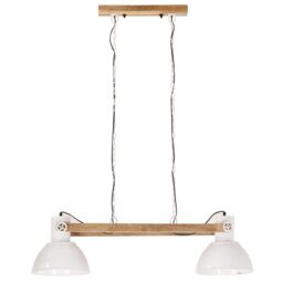 Berkfield Home Industrial Hanging Lamp 25 W White 109 cm E27 - thumbnail 4